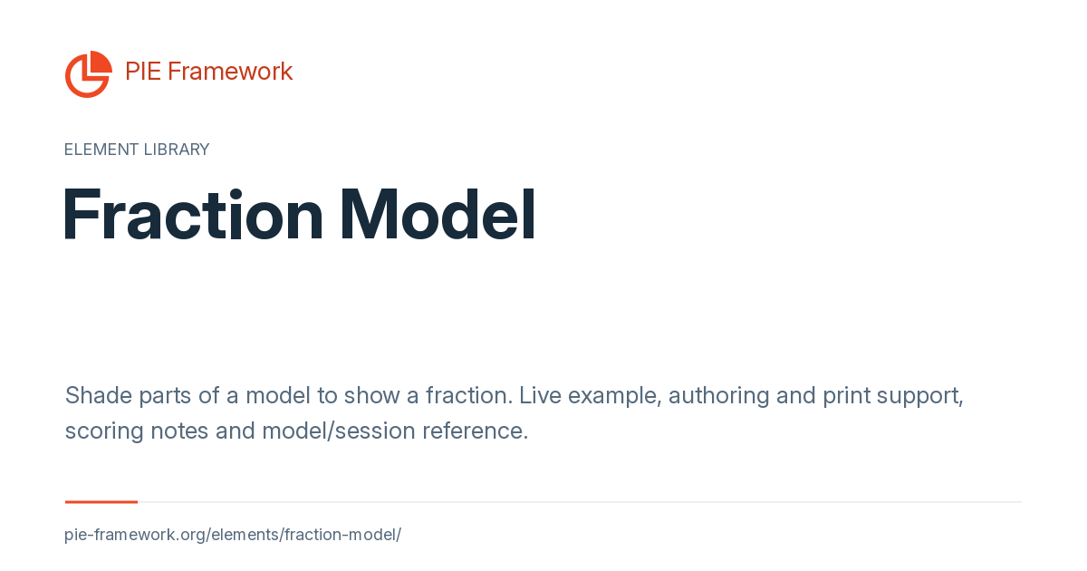Fraction Model - PIE element library
